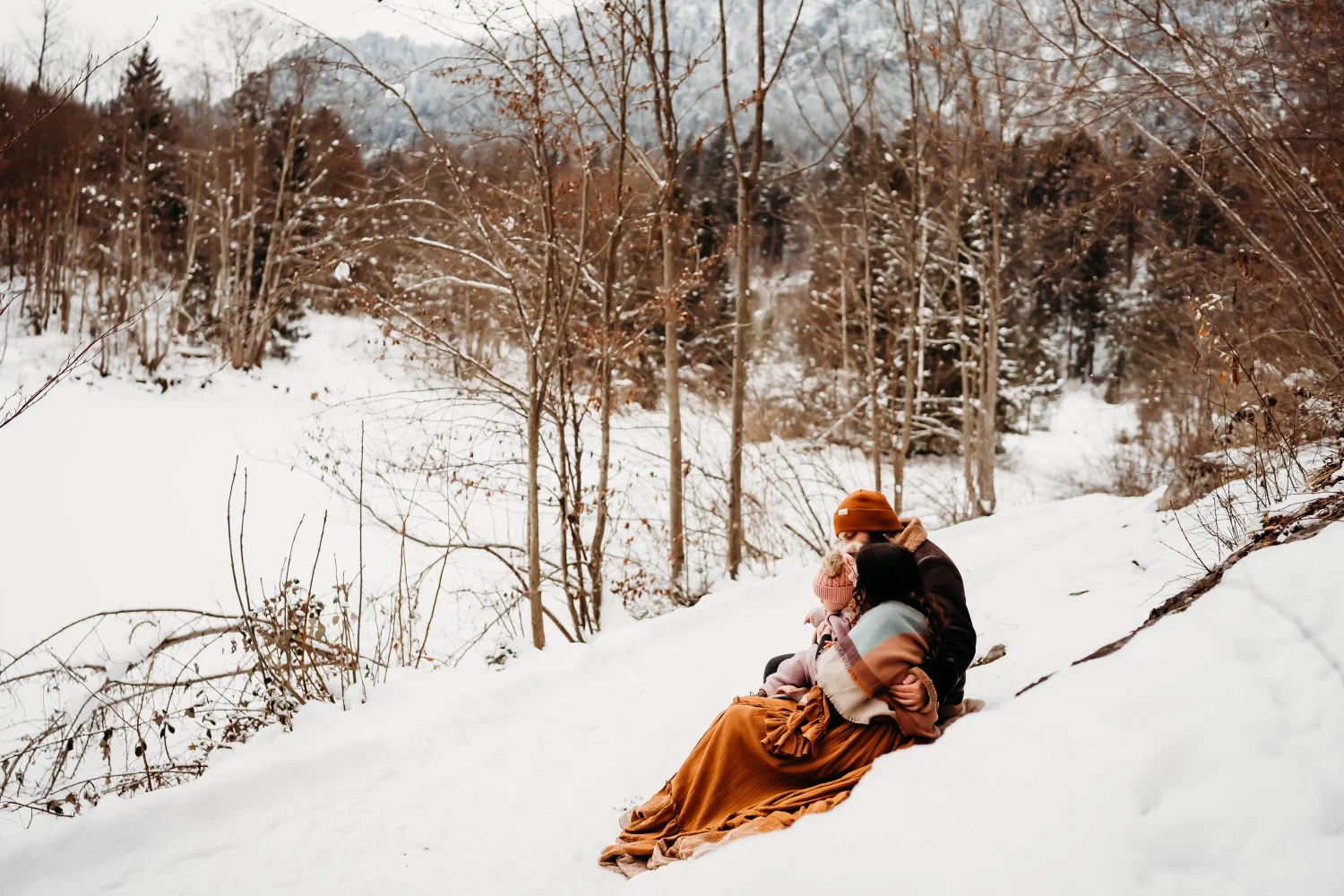 Antonia Orologio, Familienfotografie im Schnee