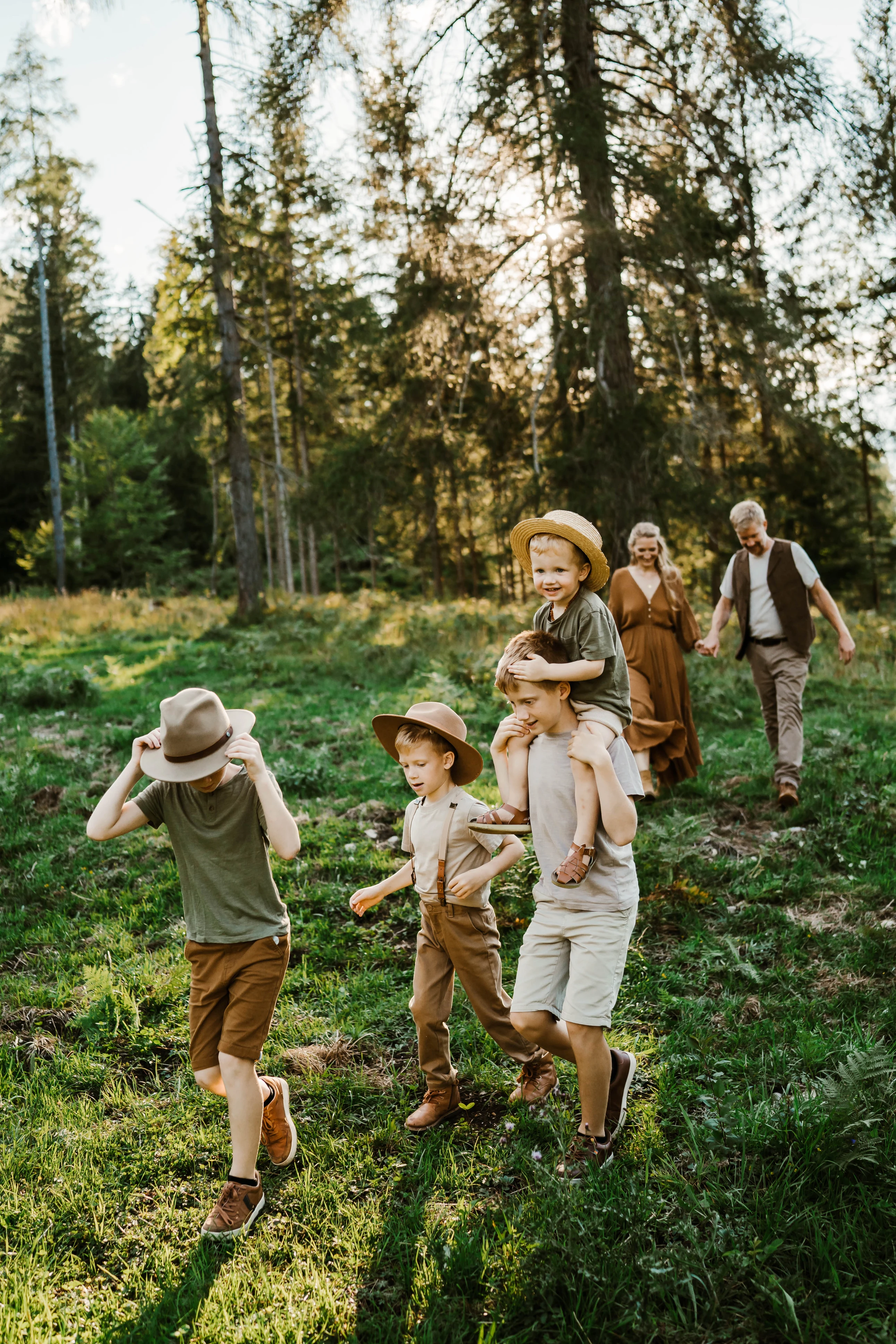 Antonia Orologio, Familienfotografie im Wald