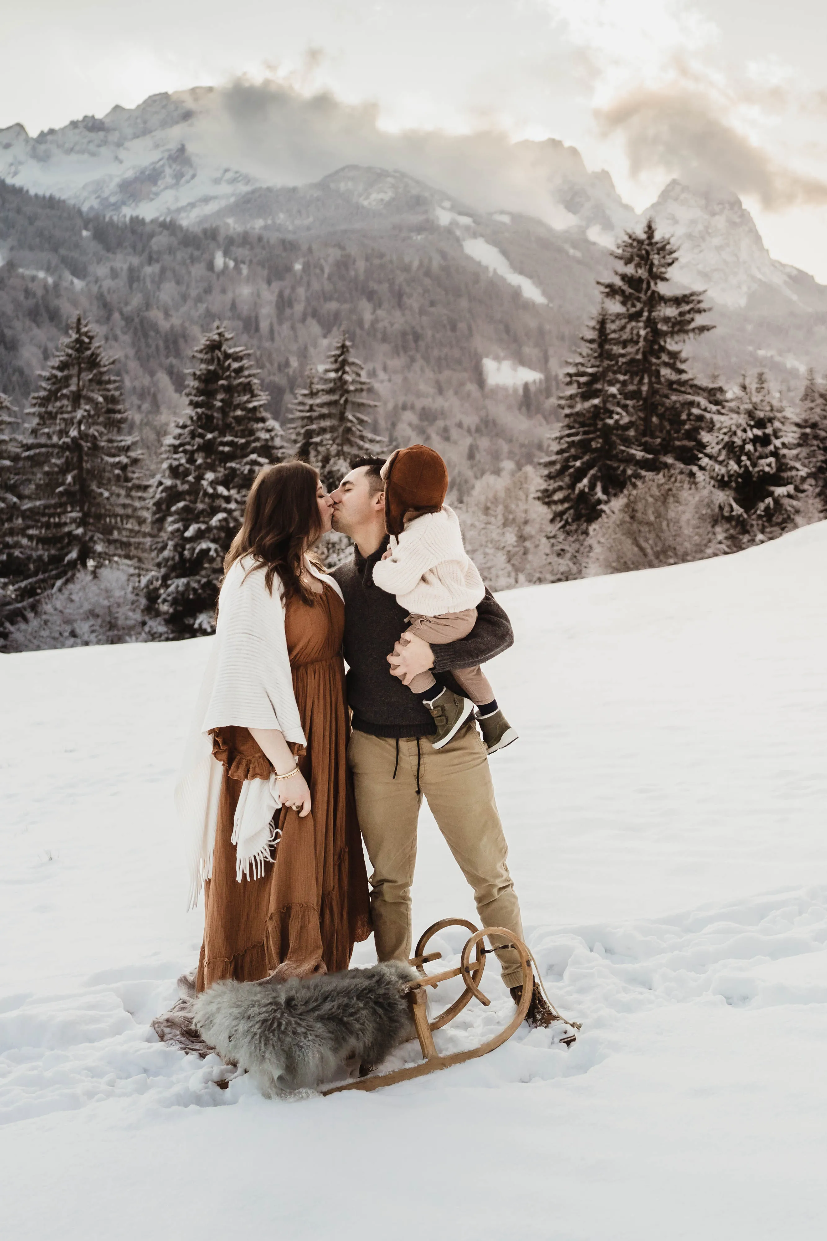 Antonia Orologio, Familienfotografie im Schnee