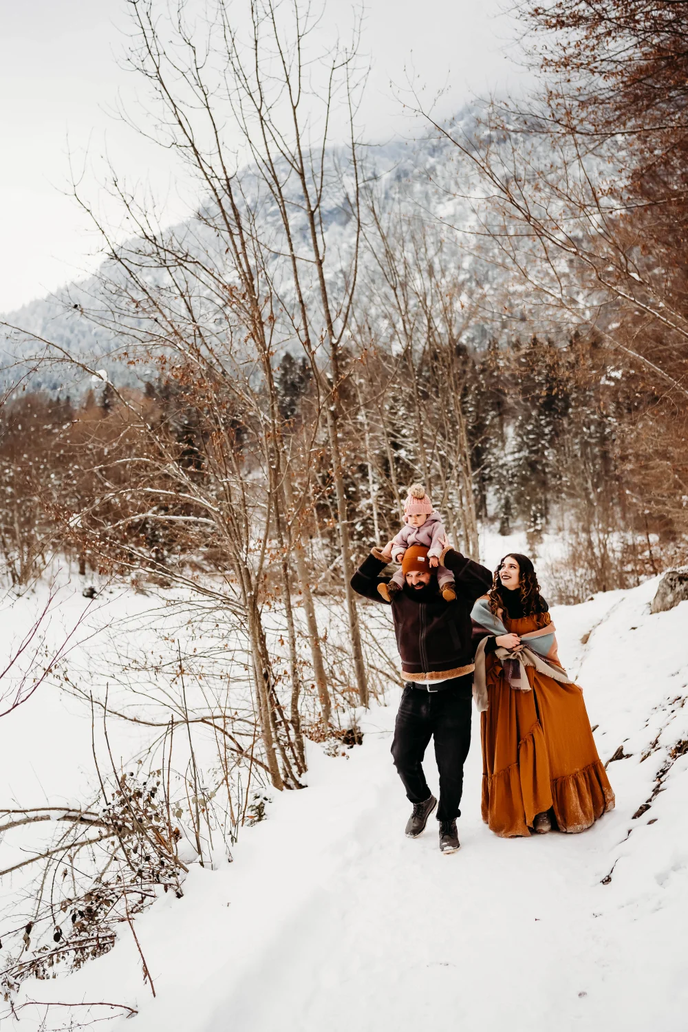 Antonia Orologio, Familienfotografie im Schnee