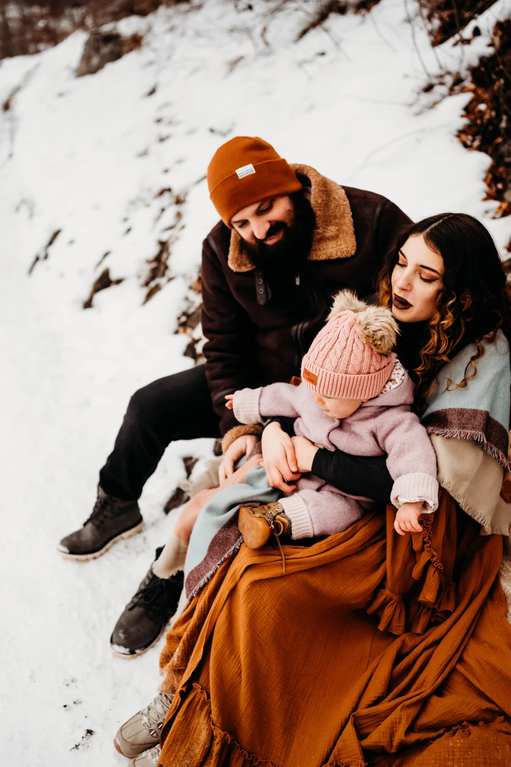 Antonia Orologio, Familienfotografie im Schnee